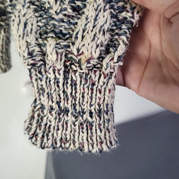 VTG Aztec Triangles Old Money Chunky Ugly Sweater Size Small - Picture 5 of 8